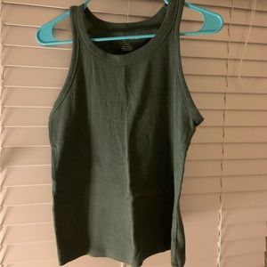 American Eagle green halter tank top size L